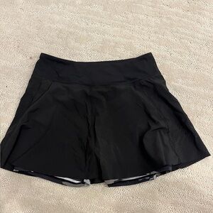 Black athletic skirt